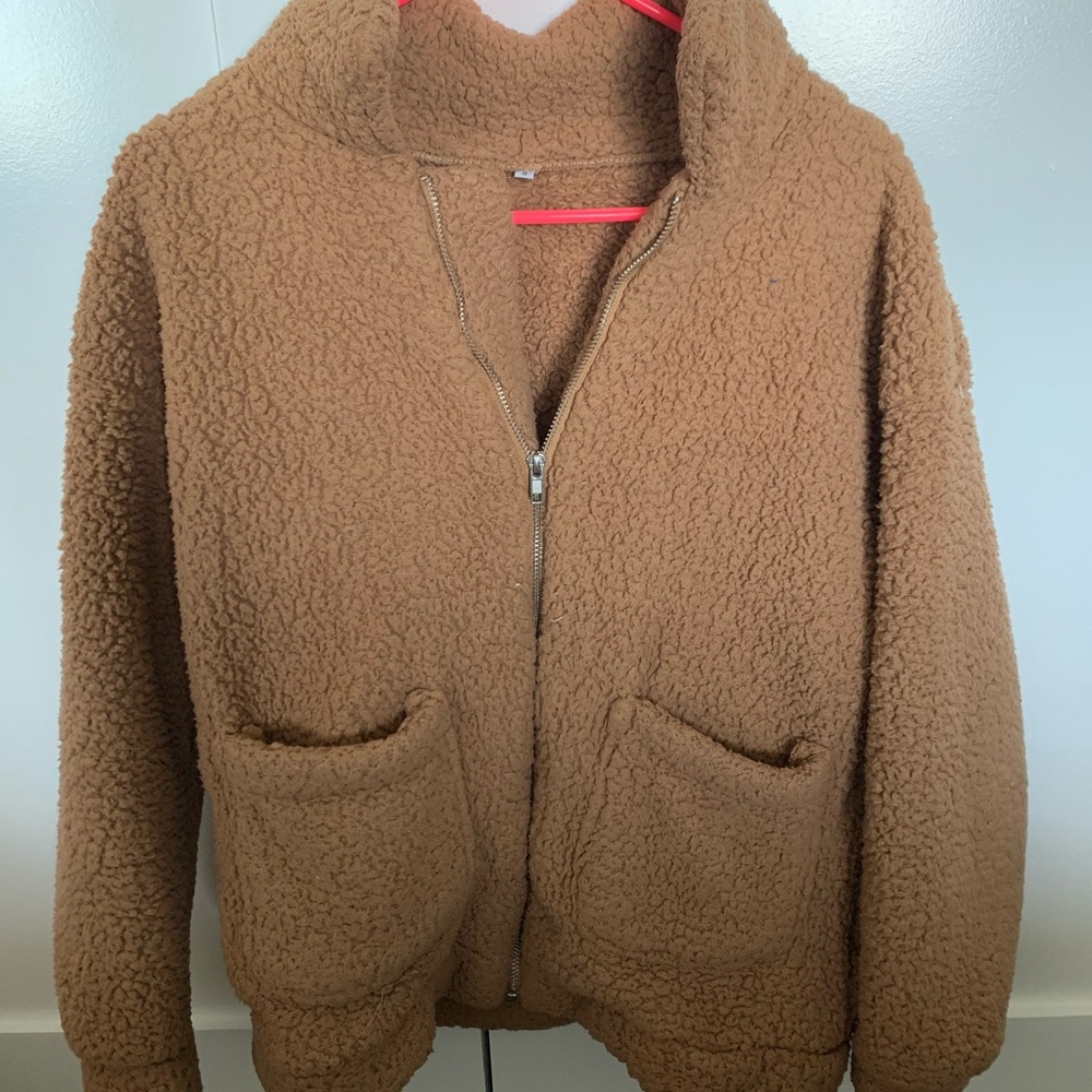 Brown Fuzzy Jacket